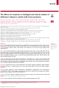 Cover page: The effects of mosaicism on biological and clinical markers of Alzheimer's disease in adults with Down syndrome