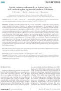 Cover page: Spatial patterns and controls on burned area for two contrasting fire regimes in Southern California