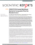 Cover page: PEDOT:PSS-based Multilayer Bacterial-Composite Films for Bioelectronics