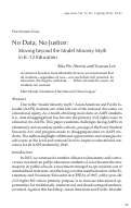 Cover page: No Data, No Justice: Moving beyond the Model Minority Myth in K–12 Education