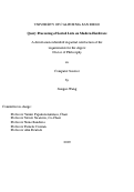 Cover page: Query Processing of Sorted Lists on Modern Hardware