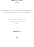 Cover page: Interdisciplinary Approaches to Conservation Biology: From management implications for an endangered coastal species to the effects of active learning in higher education