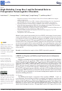 Cover page: High-Mobility Group Box-1 and Its Potential Role in Perioperative Neurocognitive Disorders