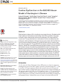 Cover page: Cardiac Dysfunction in the BACHD Mouse Model of Huntington's Disease.