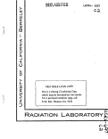 Cover page: THE MELTING POINT AND THE HEAT OF SUBLIMATION OF PuF3