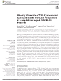 Cover page: Obesity Correlates With Pronounced Aberrant Innate Immune Responses in Hospitalized Aged COVID-19 Patients