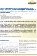 Cover page: Substrate specificity characterization for eight putative nudix hydrolases. Evaluation of criteria for substrate identification within the Nudix family