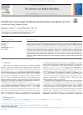 Cover page: Credit hours is not enough: Explaining undergraduate perceptions of course workload using LMS records