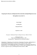 Cover page: Proposing new measures of employment deconcentration and spatial dispersion across metropolitan areas in the US