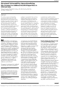 Cover page: Structural Vulnerability