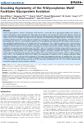 Cover page: Encoding Asymmetry of the N-Glycosylation Motif Facilitates Glycoprotein Evolution