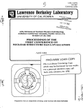 Cover page: Proceedings of the 1st Conference on Nuclear Structure Data Evaluation