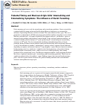 Cover page: Pubertal timing and Mexican-origin girls internalizing and externalizing symptoms: the influence of harsh parenting.