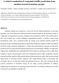 Cover page: A critical examination of compound stability predictions from machine-learned formation energies