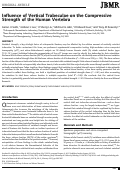 Cover page: Influence of vertical trabeculae on the compressive strength of the human vertebra