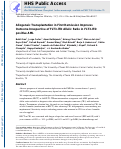 Cover page: Allogeneic Transplantation in First Remission Improves Outcomes Irrespective of FLT3-ITD Allelic Ratio in FLT3-ITD-Positive Acute Myelogenous Leukemia.