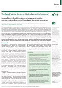 Cover page: Inequalities in health system coverage and quality: a cross-sectional survey of four Latin American countries