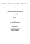 Cover page: In Their Own Words: Using Siblings’ Meanings about Daily Family Interaction to Understand the Influence of a Child with a Developmental Disability on the Sibling Experience