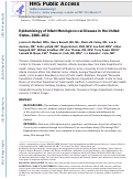 Cover page: Epidemiology of Infant Meningococcal Disease in the United States, 2006-2012