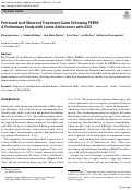 Cover page: Perceived and Observed Treatment Gains Following PEERS: A Preliminary Study with Latinx Adolescents with ASD