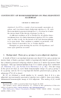 Cover page: Continuity of homomorphisms on pro-nilpotent algebras