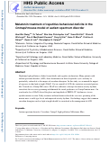 Cover page: Melatonin treatment of repetitive behavioral deficits in the Cntnap2 mouse model of autism spectrum disorder