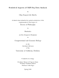 Cover page: Statistical Aspects of ChIP-Seq Data Analysis