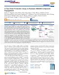 Cover page: A Top-Down Proteomic Assay to Evaluate KRAS4B-Compound Engagement.