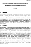 Cover page: Opportunities for sustainable design and operation of clean spaces: A case study on 
minienvironment system performance