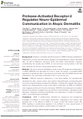 Cover page: Protease-Activated Receptor-2 Regulates Neuro-Epidermal Communication in Atopic Dermatitis