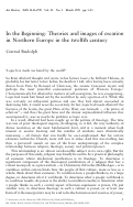 Cover page: In the Beginning: Theories and images of creation in Northern Europe in the twelfth century