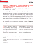 Cover page: Management of Persistent Angina After Myocardial Infarction Treated With Percutaneous Coronary Intervention: Insights From the TRANSLATE‐ACS Study