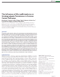 Cover page: The Influence of Microaffirmations on Undergraduate Persistence in Science Career Pathways