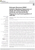 Cover page: Estrogen Reverses HDAC Inhibitor-Mediated Repression of <i>Aicda</i> and Class-Switching in Antibody and Autoantibody Responses by Downregulation of miR-26a.