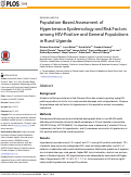 Cover page: Population-Based Assessment of Hypertension Epidemiology and Risk Factors among HIV-Positive and General Populations in Rural Uganda