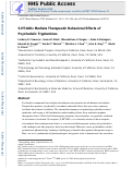 Cover page: 5‑HT2ARs Mediate Therapeutic Behavioral Effects of Psychedelic Tryptamines