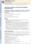 Cover page: Examining sex differences in knee pain: the Multicenter Osteoarthritis Study