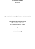 Cover page: Trajectories of Vehicle Ownership and Access in American Households