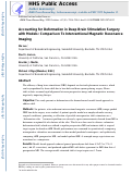 Cover page: Accounting for Deformation in Deep Brain Stimulation Surgery With Models: Comparison to Interventional Magnetic Resonance Imaging