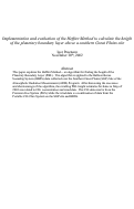 Cover page: Implementation and evaluation of the Heffter method to calculate the 
height of the planetary boundary layer above the ARM Southern Great Plains 
site