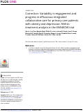 Cover page: Correction: Variability in engagement and progress in efficacious integrated collaborative care for primary care patients with obesity and depression: Within-treatment analysis in the RAINBOW trial