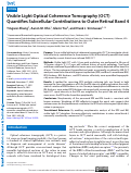 Cover page: Visible Light Optical Coherence Tomography (OCT) Quantifies Subcellular Contributions to Outer Retinal Band 4