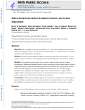 Cover page: Bidirectional associations between emotions and school adjustment