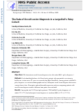 Cover page: The Rate of Occult Lesion Diagnosis in a Large Bell's Palsy Cohort