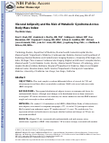 Cover page: Visceral Adiposity and the Risk of Metabolic Syndrome Across Body&nbsp;Mass&nbsp;Index The MESA Study