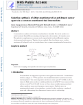 Cover page: Selective synthesis of either enantiomer of an anti-breast cancer agent via a common enantioenriched intermediate