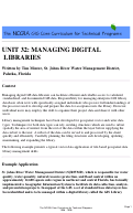 Cover page of Unit 32: Managing Digital Libraries