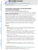 Cover page: Characteristics of Households of People With Diabetes Accessing US Food Pantries: Implications for Diabetes Self-Management Education and Support