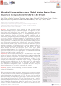 Cover page: Microbial Communities across Global Marine Basins Show Important Compositional Similarities by Depth