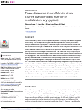 Cover page: Three-dimensional vocal fold structural change due to implant insertion in medialization laryngoplasty